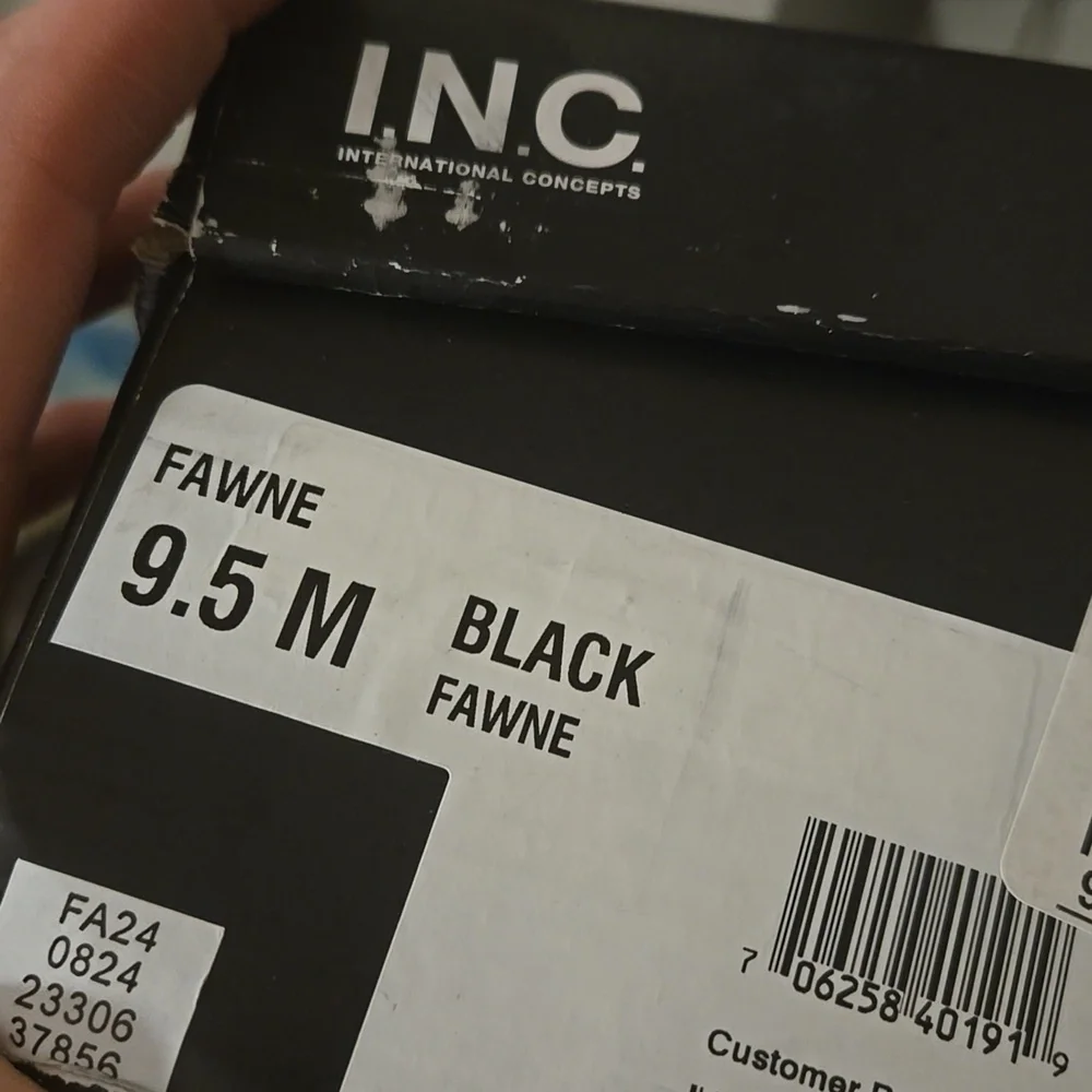 INC Fawne Black Tall Riding Boots Womens Size 9.5M Knee High NWT Retail $185